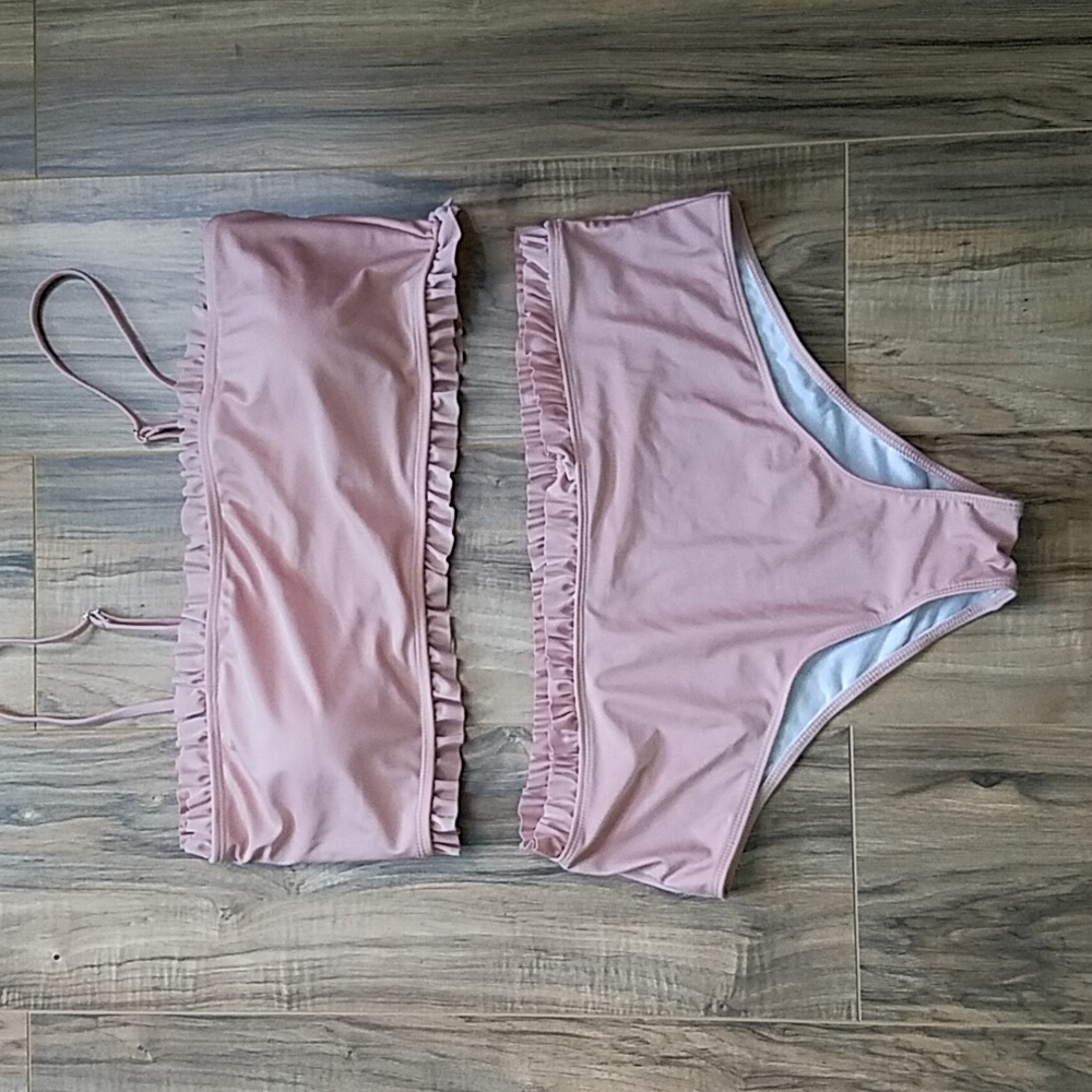 Shein Tan Bikini Swimsuit Size XXL